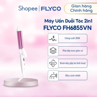 Máy Tạo Kiểu Tóc Flyco Uốn & Duỗi 2 trong 1 FH6855VN - Hàng Chính Hãng