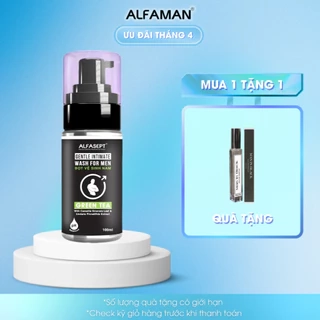 Bọt Vệ Sinh Nam ALFASEPT Intimate Wash For Men In Black Chai 100ml hương nước hoa