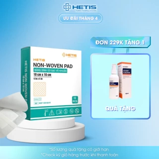 Miếng dán Có Gạc HETIS Non-Woven Pab Hỗ Trợ Hút Dịch nhiều size (lẻ 1 miếng)