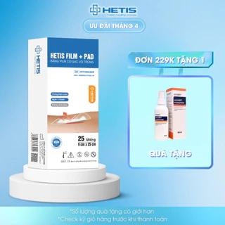 Miếng dán hút dịch vô trùng sau mổ chống thấm nước Alfasept Hetis Film Pad (1 miếng)