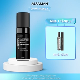 Sữa Rửa Mặt Nam Và Bọt Cạo Râu 2N1 ALFASEPT FACE WASH MAN IN BLACK