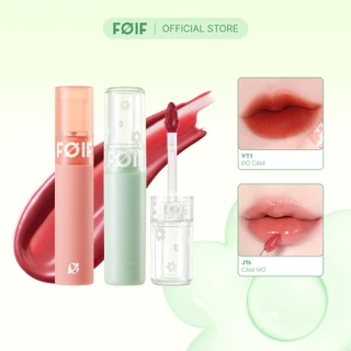 Combo 2 Son Tint Bóng FOIF Juicy Fit Tint 3g + Son Kem Lì FOIF Daily Velvet Tint 3g