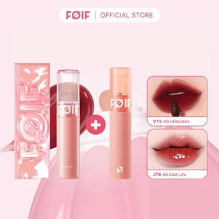 [NEW] Combo 2 Son Tint Bóng FOIF Juicy Fit Tint 3g + Son Kem Lì FOIF Daily Velvet Tint 3g