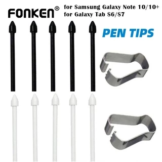 Fonken 5 CÁI Stylus S Pen Mẹo Bộ công cụ nạp lại bút cho Samsung-Galaxy Tab S6 / Tab S7 S6 lite S8 + Note 10 20 Đầu bút Stylus