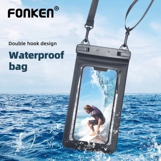 Fonken Chống Nước Vỏ Điện Thoại Túi Đôi Móc Dây Điện Thoại Thông Minh Di Động Cho Điện Thoại Max 6.7 / 7.5 inch