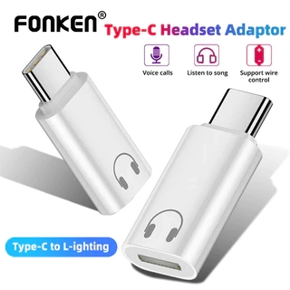 Fonken Loại C sang IOS Tai Nghe Bộ Chuyển Đổi Âm Thanh USB C Nam Sang IOS Nữ Tai Nghe Chuyển Đổi Cho iPh 16 15 Điện Thoại Máy Tính Bảng