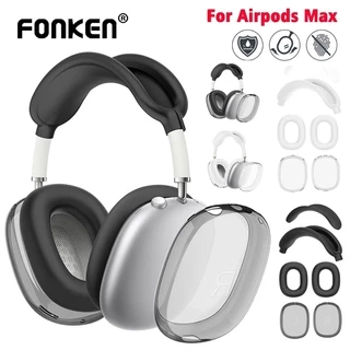 Fonken One Set Vỏ silicon mềm AirPods Max Tai nghe Vỏ bảo vệ Băng đô Earmuff Vỏ chống sốc