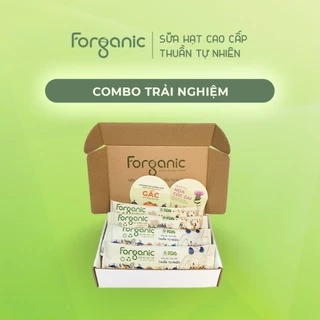 COMBO TRẢI NGHIỆM - Sữa hạt Forganic Đa Dưỡng Chất (30gx2 gói) và Bữa Ăn Thay Thế (30x2 gói)