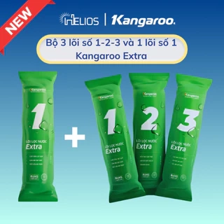 Combo 4 lõi lọc nước Kangaroo ( Bộ lọc thô số 1,2,3 + lõi số 1) cho máy lọc nước KANGAROO
