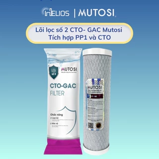 Lõi lọc thô số 2 Mutosi CTO-GAC tích hợp PP1 và CTO than hoạt tính dạng nén hấp thụ tốt hơn GAC-OCB