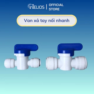 Van xả tay nối nhanh nhựa phi 6, phi 10 dùng cho máy lọc nước RO Karofi, Kangaroo, Forseti, Sunhouse,...