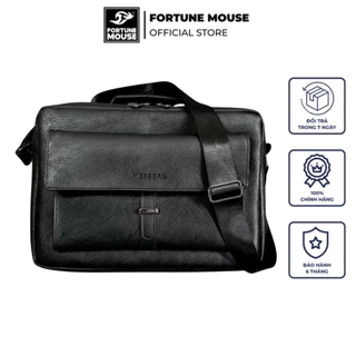 Túi Đeo chéo Laptop 13inch Unisex Fortune Mouse Da PU Cao Cấp B220