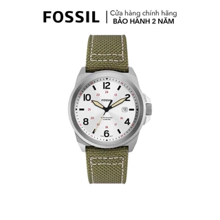 Đồng hồ nam Fossil Bronson dây nylon, mặt 40 MM, màu xanh lá, FS5918