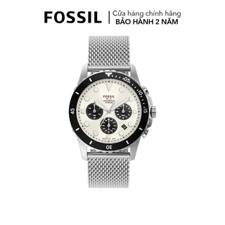 Đồng hồ nam Fossil Fb - 01 Chronograph dây kim loại, mặt 42 MM, màu bạc, FS5915