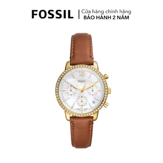 Đồng hồ nữ Fossil NEUTRA 36MM mặt xà cừ, dây da màu nâu ES5278