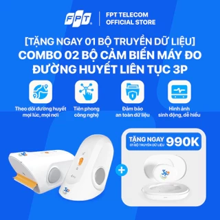 Combo 02 Bộ cảm biến máy đo đường huyết liên tục 3P