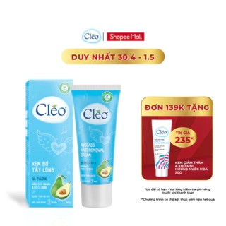 Kem Tẩy Lông Cho Da Thường Cléo Avocado Hair Removal Normal Skin 25G/50G