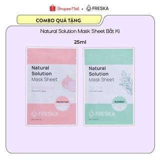 Combo 2 Miếng Mặt nạ giấy Freska Natural Solution Mask Sheet 25ml (giao ngẫu nhiên)