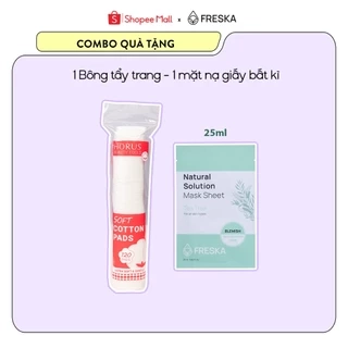 COMBO QUÀ TẶNG 1 Mặt nạ giấy Freska Natural Care Solution Sheet Mask + 1 BTT Horus