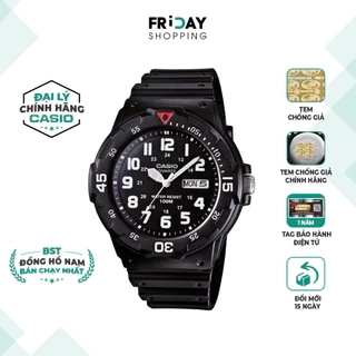 Đồng Hồ Casio Nam MRW-200H-1BVDF Mặt Tròn Dây Cao Su Chính Hãng