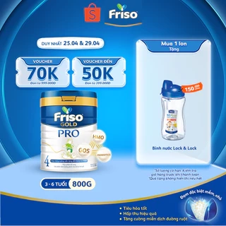 [KOL] [Nhập khẩu Hà Lan] Sữa Bột Friso Gold Pro 4 800g (Cho Trẻ Từ 3-6 tuổi)