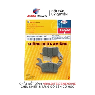 Má phanh dầu (bố thắng đĩa) ASPIRA cho Honda Wave 110, Wave RS, Winner, Fu Neo mã H2-06455-KWB-1300