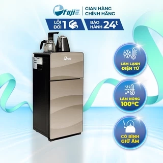 Cây nước nóng lạnh bàn trà FUJIE TBH1332E Điều khiển máy từ xa - Cài nhiệt độ sôi từ 50 đến 100 độ C