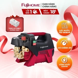 Máy rửa xe FUJIHOME PWX5B cảm ứng từ - Có điều chỉnh áp lực nước đầu ra - Tặng Aptomat chống giật