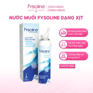 Fysoline - Xịt nước muối biển sâu Pháp 100ml - Vệ sinh, giữ ẩm, cân bằng sinh lý niêm mạc mũi