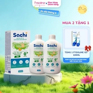 Nước Tắm Thảo Dược Sachi Sả Chanh 250ml - Tự Nhiên Dịu Mát Da, Ngừa Rôm Sảy Cho Bé Từ Sơ Sinh