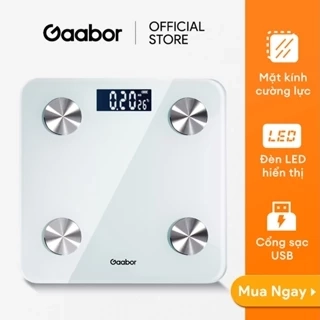 Cân sức khỏe Gaabor GWS-M02A điện tử kết nối bluetooth phân tích chỉ số cơ thể có app pin sạc