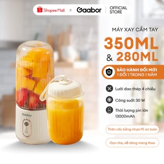 Cốc xay sinh tố cầm tay Gaabor FP03T-WH01A tích điện nhỏ gọn tiện lợi phù hợp mang đi làm đi chơi tập gym