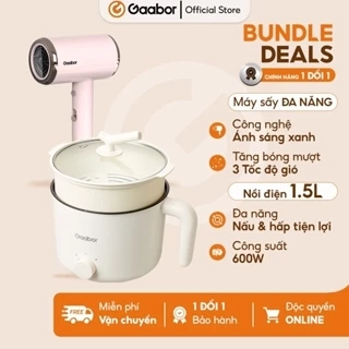 【Combo Sales】Gaabor 07 Nồi điện đa năng 1.5L GR-N15A và Máy sấy tóc GHD-N1000D