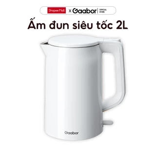 Gaabor ấm siêu tốc 2L bình đun công suất 1500W cao cấp ấm đun inbox 304 cách nhiệt EK20M-WH01A
