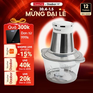 Máy xay thực phẩm đa năng xay thịt Gaabor GJ-M20A / MG20M-WH02A 2L xay cá củ ăn dặm công suất 300W