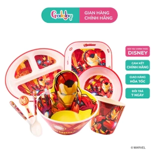 Dụng Cụ Ăn Dặm Oasis Park Tô, Ly, Khay, Muỗng, Thìa, Đũa, Nĩa Hình Nhân Vật Người Sắt Ironman