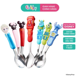 Muỗng/ Thìa Inox Ăn OASIS PARK Cán Nhựa 3D Hình Nhân Vật Disney
