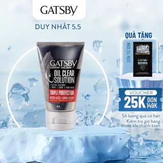 Sữa rửa mặt nam 3 tác động trị mụn GATSBY Cooling Triple Porefection 100g