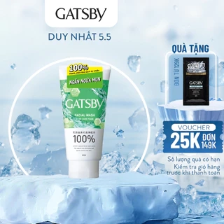 Sữa rửa mặt ngăn ngừa mụn GATSBY Facial Wash Acne Care Foam Ap 130g