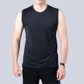 Áo thun ba lỗ nam Gấu 194 vải thun mè co dãn 4 chiều, áo thể thao - gym - bóng đá, from slim fit - MÈ NGANG BL