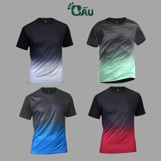 Áo thun nam Gấu 194 áo thun lạnh co dãn, phong cách thể thao - gym - bóng đá, from slim fit - ATL Trơn