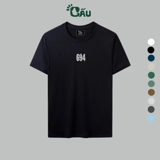 Áo thun nam GẤU 194 cổ tròn tay ngắn vải coton co dãn, dày dặn, form regular fit - G94