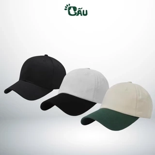 Nón lưỡi trai trơn Gấu 194 đủ màu vải kaki & samsung mềm mịn