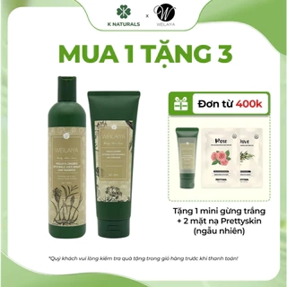 Bộ gội xả chính hãng Weilaiya tinh chất gừng hà thủ ô hỗ trợ mọc tóc ngăn rụng tóc dành cho da khô