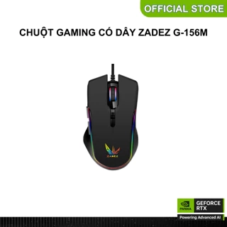 Chuột Gaming Zadez G-156M - Thiết Kế Ergonomic, LED RGB, DPI Tùy Chỉnh, Tối Ưu Cho Game Thủ