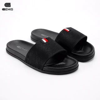 Dép da nam cao cấp gemis đế cao 2,5cm kép 2 lớp chống chơn trượt
