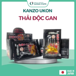 Viên Uống Thải Độc, Mát Gan Kanzo Ukon Hộp 30 Viên