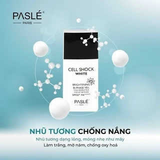 Kem Chống Nắng Dạng Nhũ Tương CELL SHOCK WHITE CREAM PASLÉ Chống Oxy Hóa [SPF50+, PA++++] - 50ml/lọ