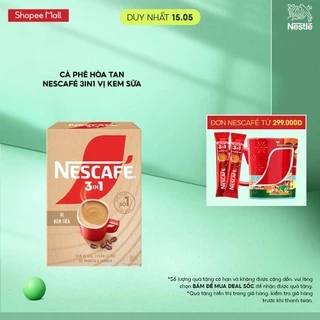 Cà phê hòa tan NESCAFÉ 3in1 Vị Kem Sữa