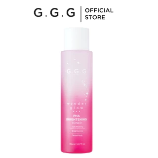 Toner Hồng PHA Peel Da Dịu Nhẹ Sáng Da G.G.G Wonder Glow PHA Brightening Toner 150ml